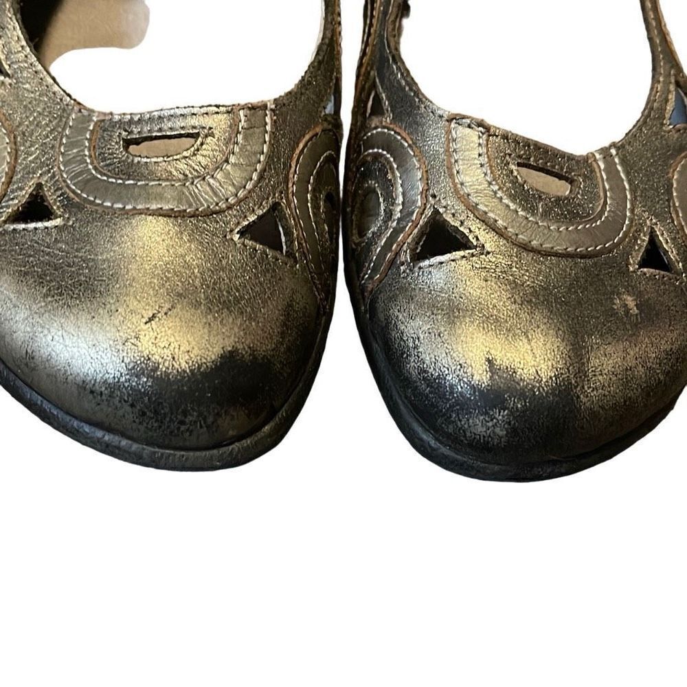 Naot Mary Jane slingback leather shoes bronze size 8.5 - Picture 3 of 8